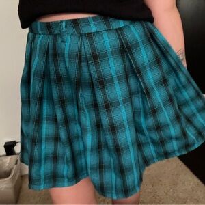 Vintage Y2K Hot Top Plaid School Girl Skirt